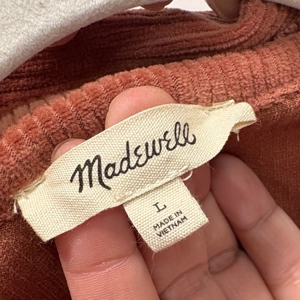 MADEWELL RUST CORDUROY UTILITY JACKET! - Picture 2 of 8